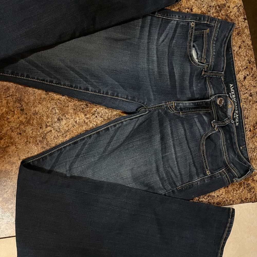 American Eagle Outfitters Women's Boot Cut Jeans - Dark Blue